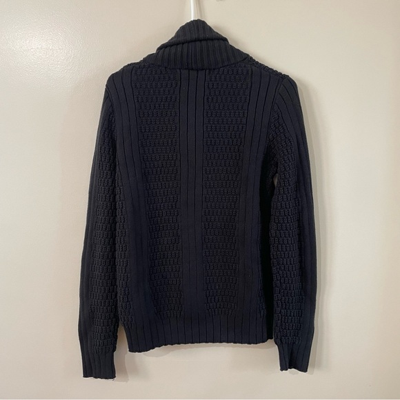 Guess Women’s Button Down Knitted Collared Sweater in Black (Size: XS) - Picture 3 of 10